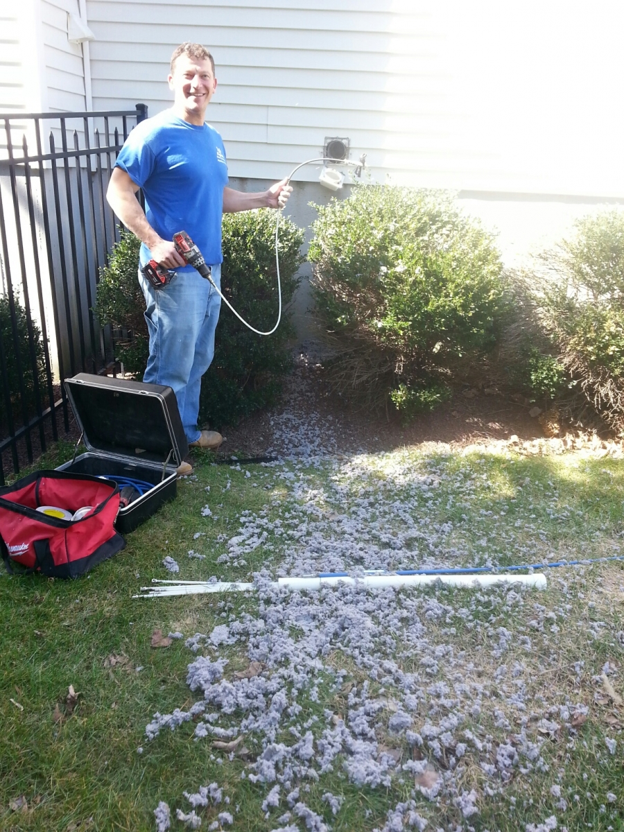 Steve cleaning outside hood apex appliance repair 